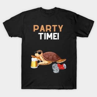 Party Time Turtle T Shirt T-Shirt